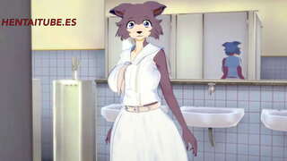 Beastars Hentai - Legosi et Juno sexe dans la salle de bain
